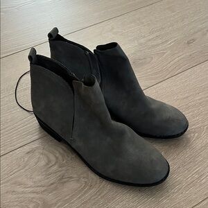 Gray Ankle Boots Size 8